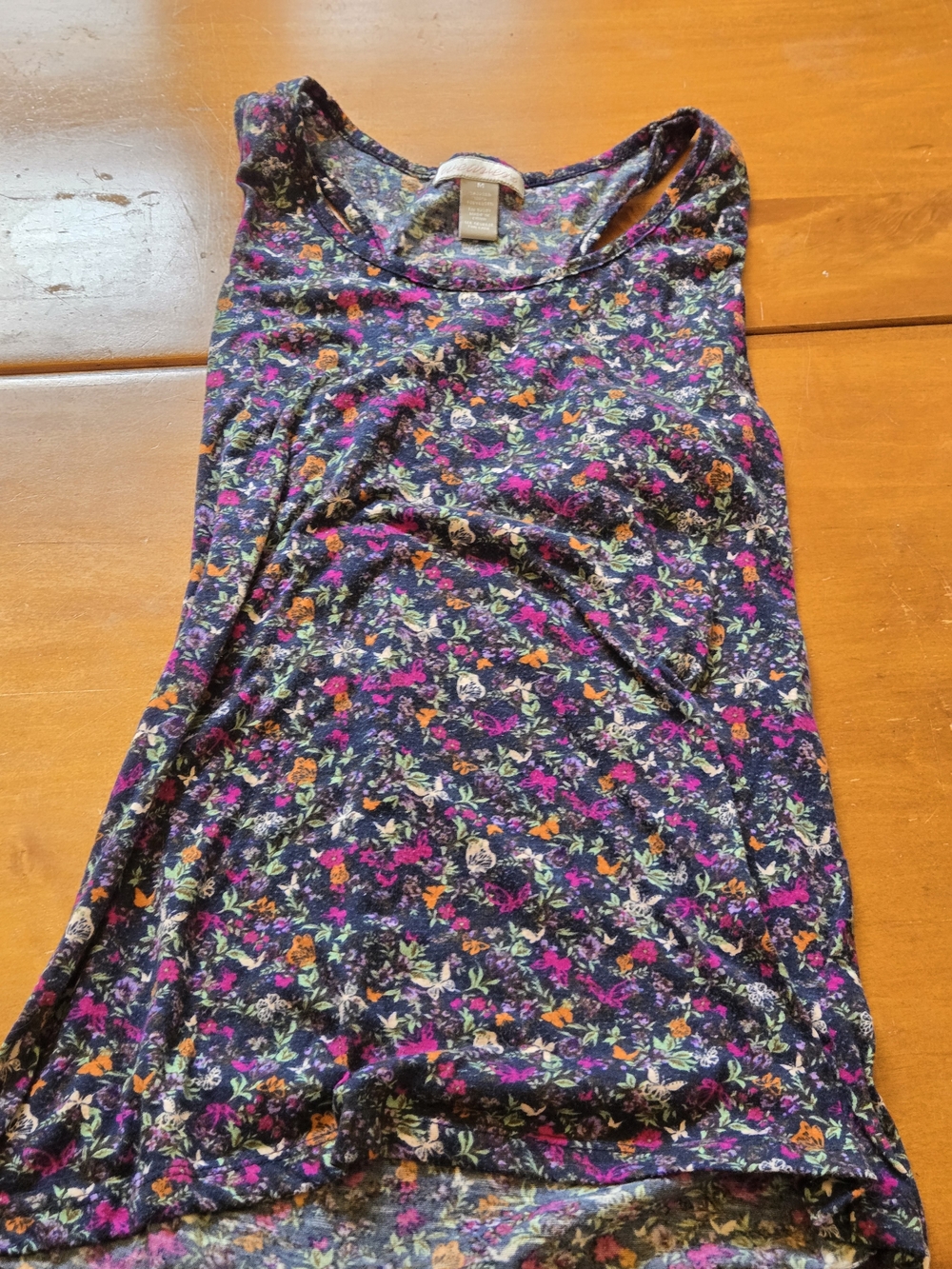 Weavers Multicolor Floral Tank Top - Purple Base